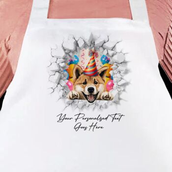 Personalised Akita Birthday Break Through Dog, 3 of 9