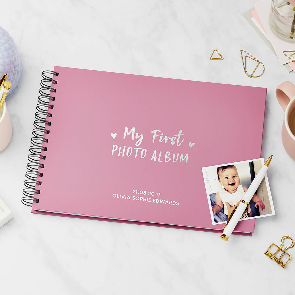 Personalised Baby's First Photo Album, 1 of 8