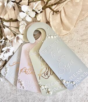 Personalised Bridal Suite Door Hanger, 3 of 3