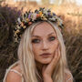 Harlow Dried Flower Crown Wedding Headband, thumbnail 1 of 4