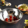 Handmade Copper Wok With Brass Handle – 420 Mm Diameter, thumbnail 3 of 6