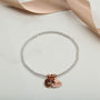 Personalised Love Heart Charm Bracelet Gift For Her, thumbnail 3 of 8
