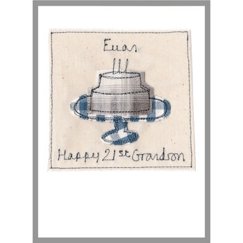 Personalised 16th Birthday Cake Card For Boy, 8 of 8