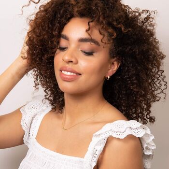 Premium 9ct Gold Leaf Twist Hoop Earrings, 3 of 4