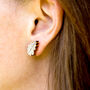 Oak Leaf Birch Stud Earrings With Hypoallergenic Posts, thumbnail 11 of 11