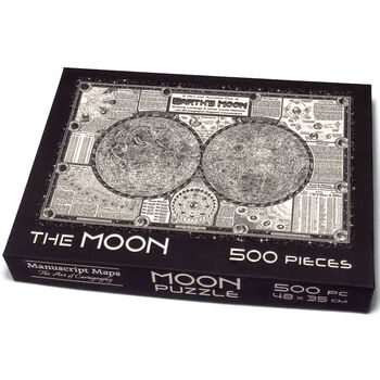 Moon Map Jigsaw Puzzle 500 Pieces, 5 of 12