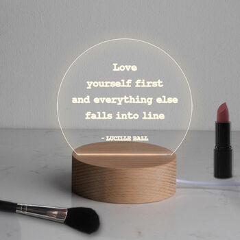 Personalised Motivational Quote Mini Desk Lamp, 6 of 9