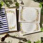 Spring Flowers Flat Evening Wedding Invitations, thumbnail 2 of 7