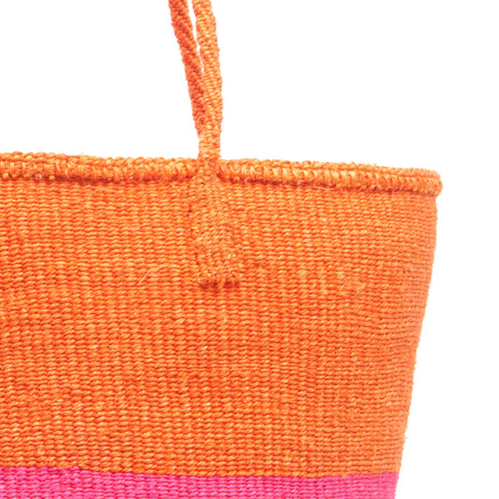 orange pink bag