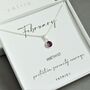 Sterling Silver February Birthstone Necklace, thumbnail 2 of 5