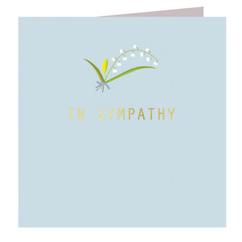 Gold Foiled In Sympathy Card, 2 of 2