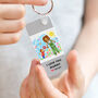 Your Child's Drawing On A Colour Swatch Keyring, thumbnail 2 of 5