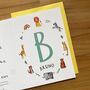 Personalised Alphabet Initial Name Card, thumbnail 2 of 7