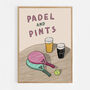 Padel And Pints Print, thumbnail 9 of 9