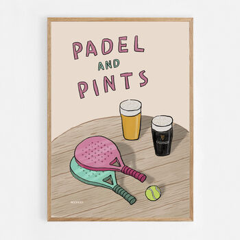 Padel And Pints Print, 9 of 9