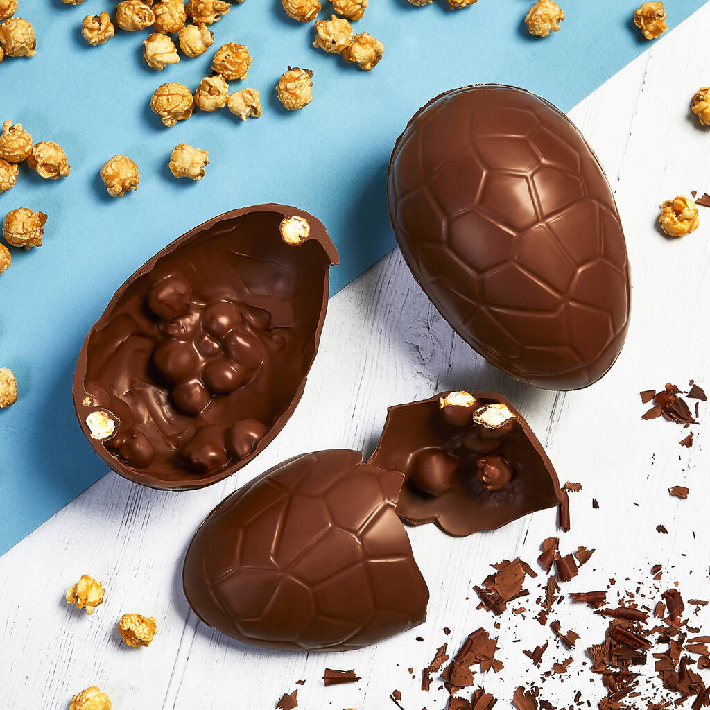 Milk Chocolate Popcorn Easter Egg By Joe & Seph's Popcorn