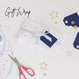Personalised Navy And Gold Felt Bunting, thumbnail 7 of 8