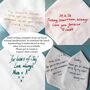 Personalised Embroidered Handwriting Wedding Dress Patch, thumbnail 3 of 5
