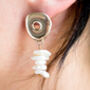 Abstract Pearl Earrings, thumbnail 1 of 5