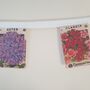 Fabric Summer Flowers Seed Packet Bunting Decoration, thumbnail 6 of 7