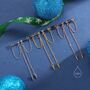 Sterling Silver Dangling Spike Chain Drop Stud Earrings, thumbnail 1 of 8