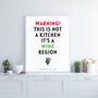 Personalised 'Not A Kitchen A Wine Region' Print, thumbnail 1 of 2