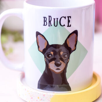 Personalised Dog Diamond Mug Dog Lover Gift, 8 of 12