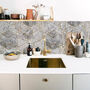Granite Hexagon Kitchen Backsplash Designer Wallpaper, thumbnail 2 of 4