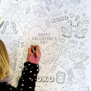 Giant Valentine's Day Colouring Poster, 4 of 8