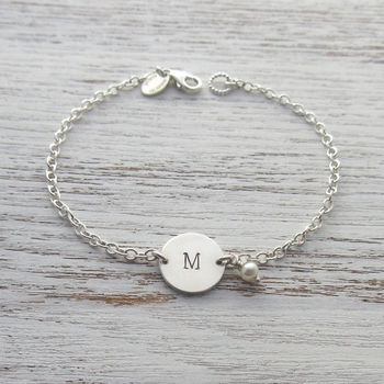 Personalised Sterling Silver Initial Bracelet By Marion Made Jewellery