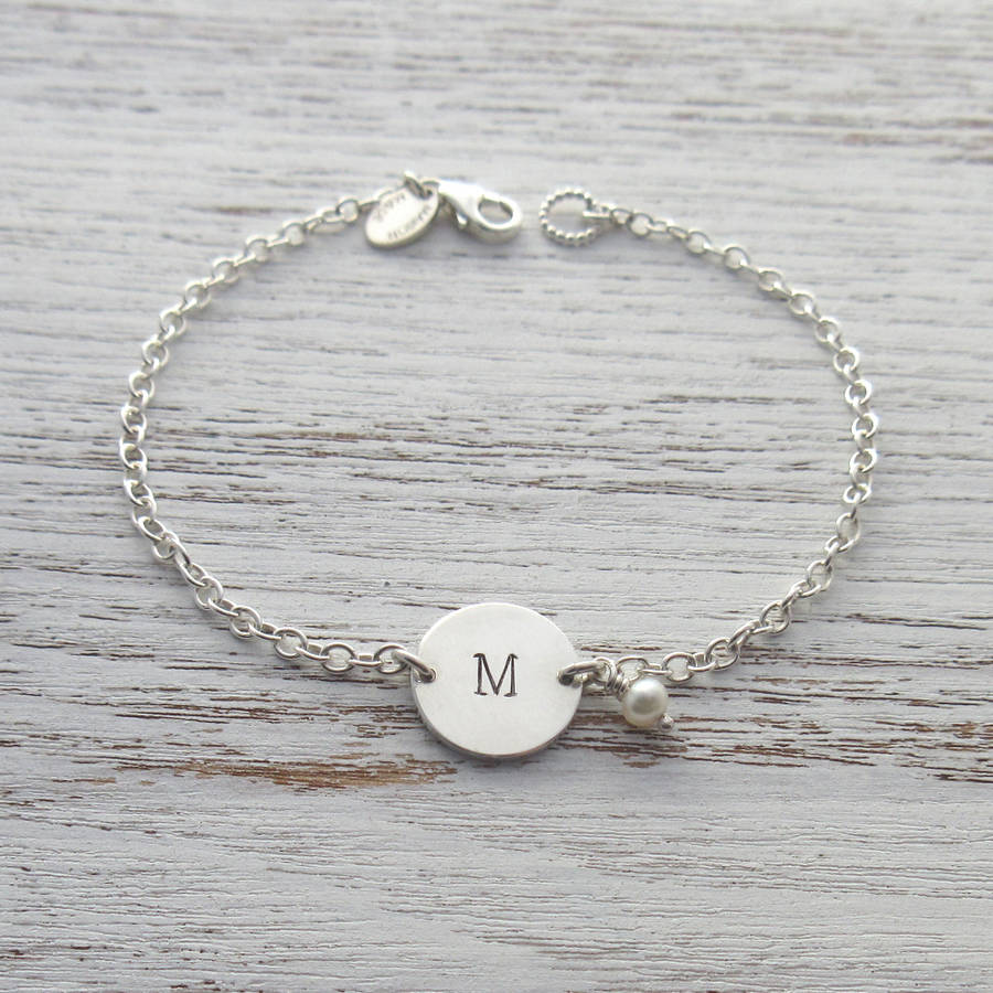 Personalised Sterling Silver Initial Bracelet By Marion Made Jewellery