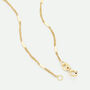 9ct Yellow Gold Singapore Bar Chain Necklace 18 Inch, thumbnail 4 of 4