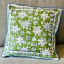 Green Floral Cushion Cover, thumbnail 1 of 2