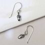 Sterling Silver Acorn Earrings, thumbnail 3 of 6