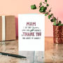 A Mother's Work Is Never Done Mother's Day Card, thumbnail 1 of 2
