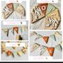 Safari Bunting Jungle Theme Wooden Personalised Bunting, thumbnail 5 of 11