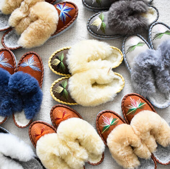Lucky Dip Sheepskin Handmade Mule Slippers, 3 of 3