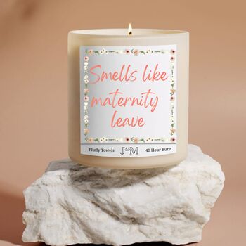 Smells Like Maternity Leave Candle Gift For Pregnancy, 3 of 6