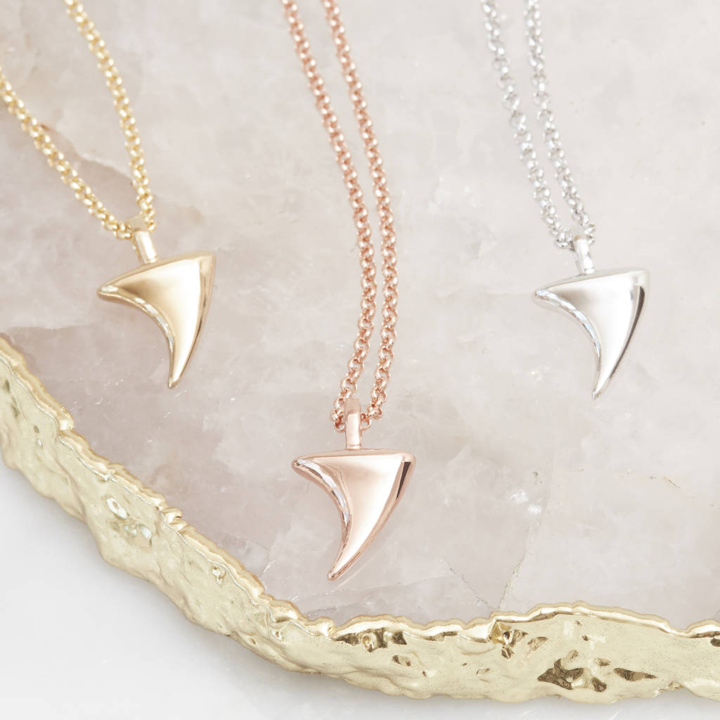 Rose Thorn Pendant In Silver, Gold/Rose 