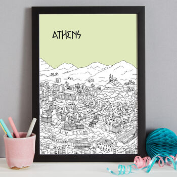 Personalised Athens Print, 8 of 10