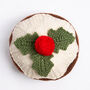 Christmas Pudding Knitting Kit, thumbnail 2 of 11