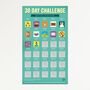 30 Day Challenge Detox Scratch Poster, thumbnail 1 of 3