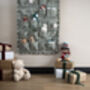 Personalised Green Gingham Ruffle Advent Calendar Embroidered, thumbnail 6 of 12