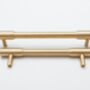 Solid Satin Brass Kitchen Pull Handles With Round Ends, thumbnail 3 of 6