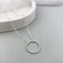 The Halo Helm Necklace Silver Or 12ct Gold Filled Hoop, thumbnail 1 of 4