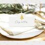 Christmas Gold Foiled Blank Place Cards, thumbnail 1 of 6