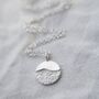 Recycled Silver Dainty Moonrise Necklace, thumbnail 1 of 7