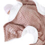 Personalised Rose Gold Bobble Sherpa Baby Blanket, thumbnail 8 of 8