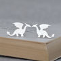 Dragon Earring Studs In Sterling Silver, thumbnail 1 of 4