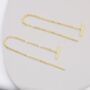 Sterling Silver Minimalist Bar Ear Threader, thumbnail 8 of 12